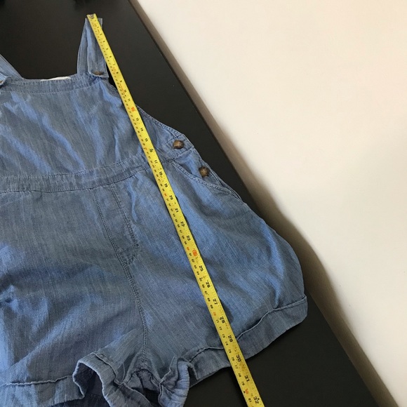 Hollister Chambray Short Overall | Lightweight Overall Shorts - Picture 11 of 12
